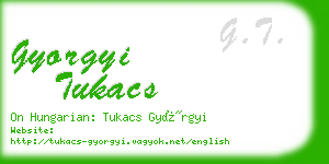 gyorgyi tukacs business card